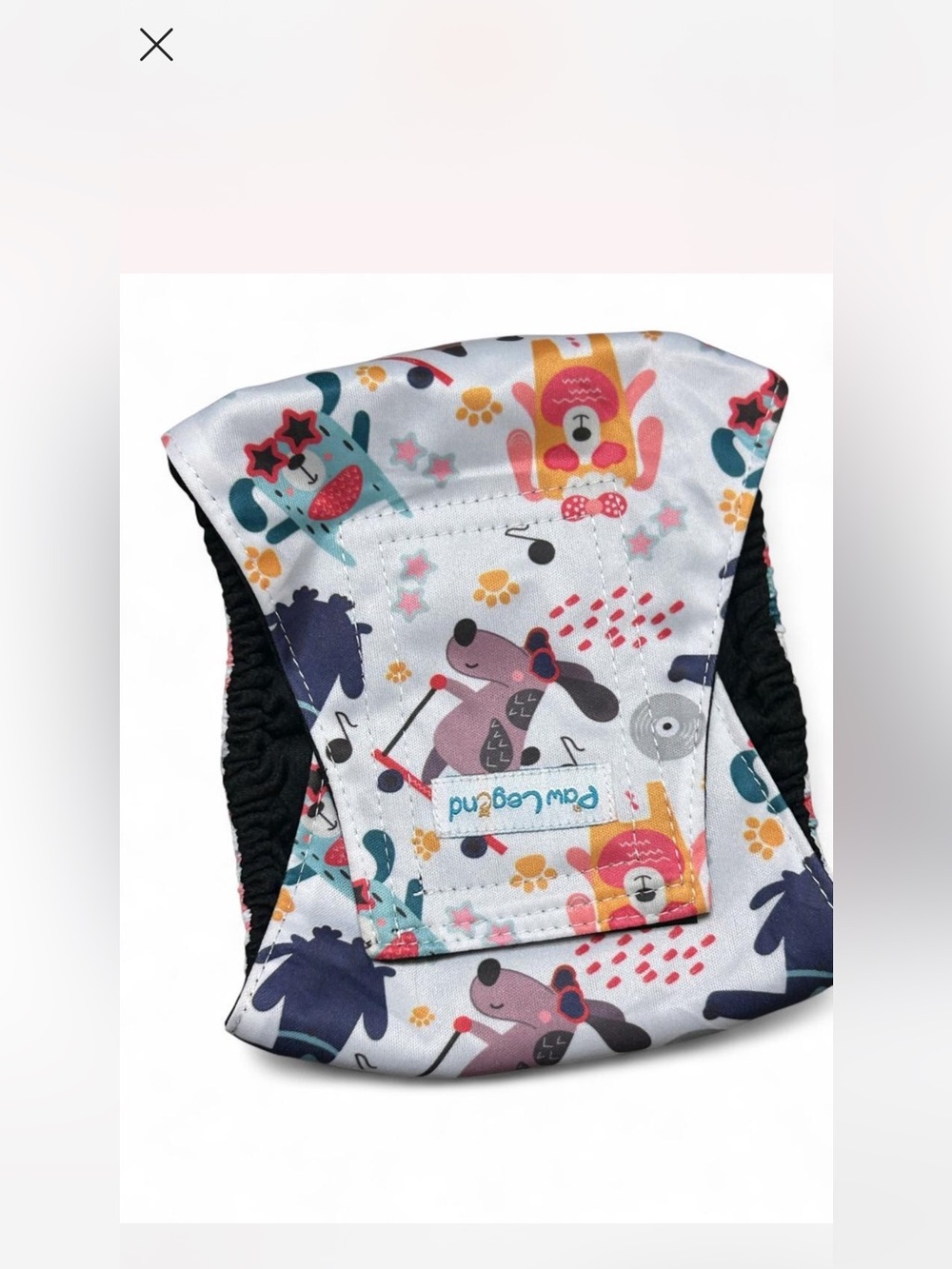 8 Dog-Print Pet Harness dipper Cover - Multicolor